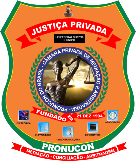 Logotipo ORDEM NACIONAL DOS USUARIOS CONSUMIDORES EM ELETROELETRONICOS E CAMARA DE MEDIACAO CONCILIACAO ARBITRAGEM DO BRASIL - PRONUCON DO BRASIL