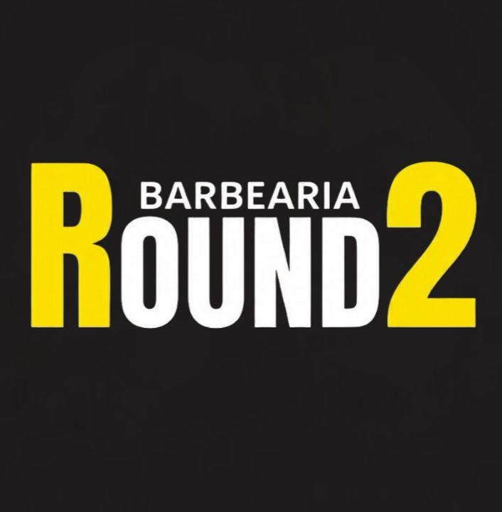 Logotipo ROUND2 BARBEARIA LTDA